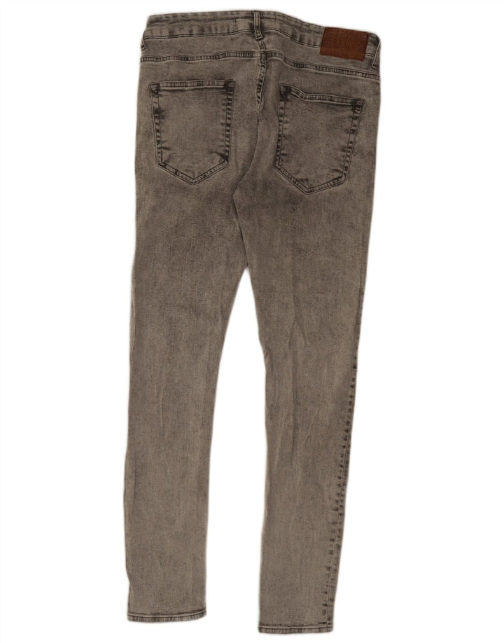 Jeans slim da uomo Zara EU 44 Large W34 L30 Grigio