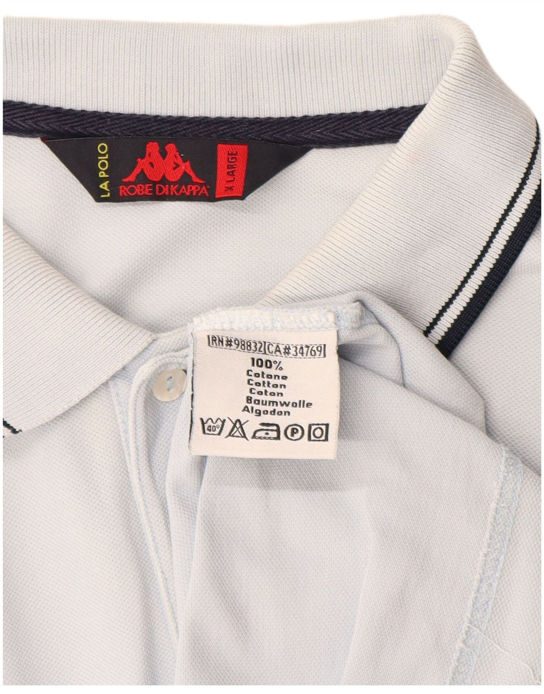 Polo Kappa Uomo XL Cotone Blu