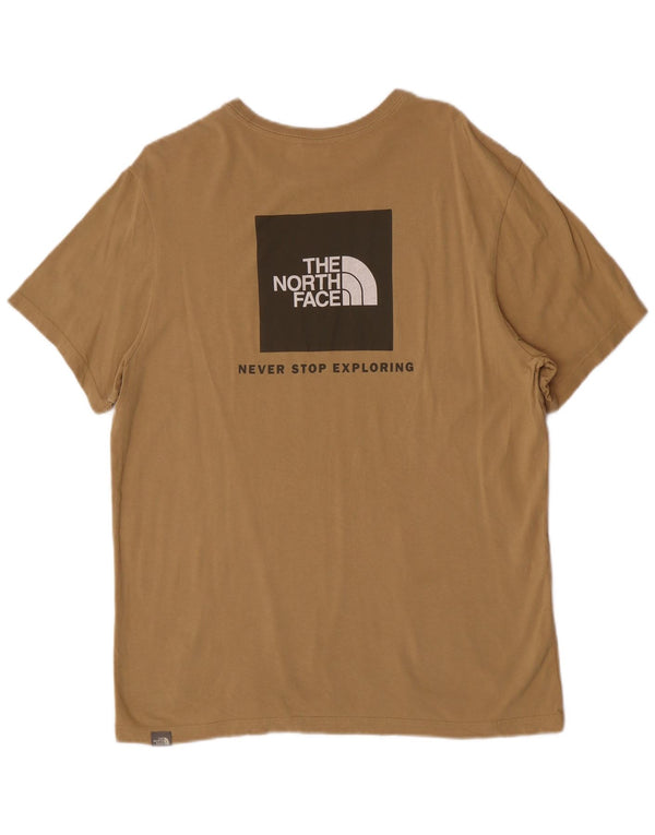 The North Face Uomo T-shirt grafica regolare a maniche corte Top Large Marrone