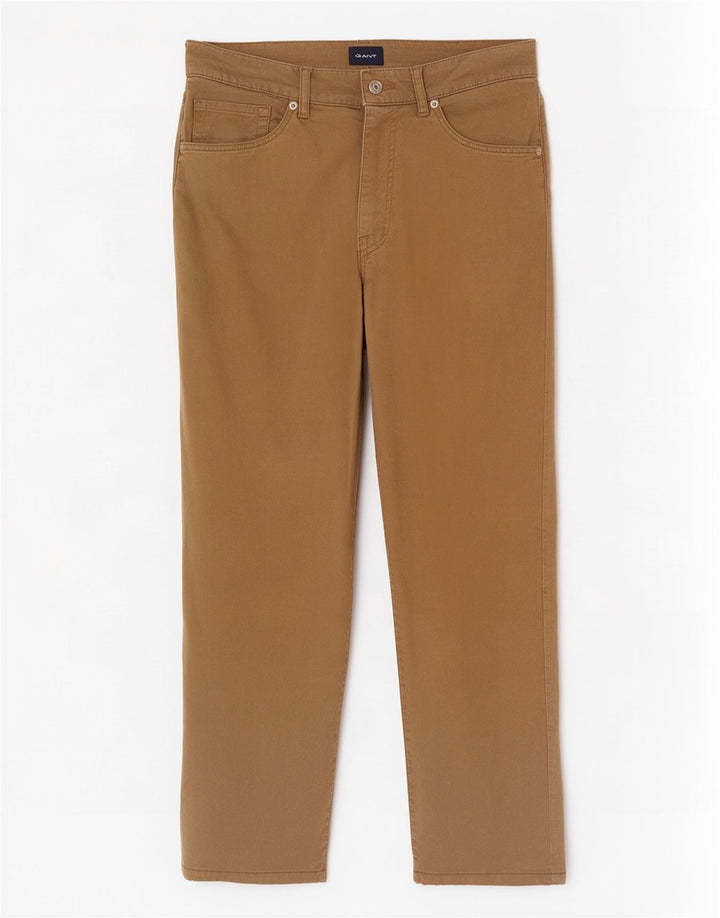 Pantaloni casual regolari da uomo Gant W34 L32 in cotone beige