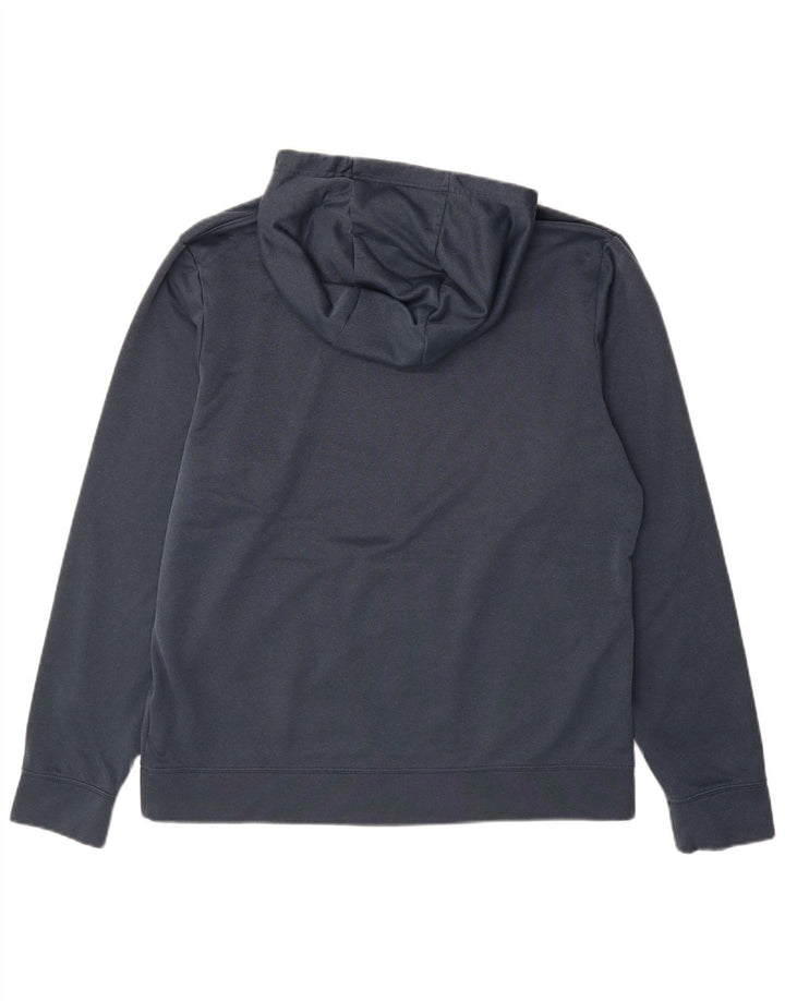 Felpa con cappuccio grafica da uomo The North Face grande in poliestere blu navy