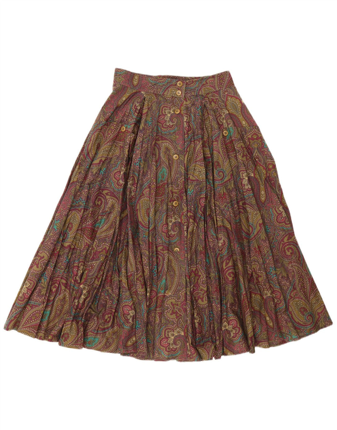 Gonna a trapezio a vita alta da donna i Blues IT 42 media W26 multicolore