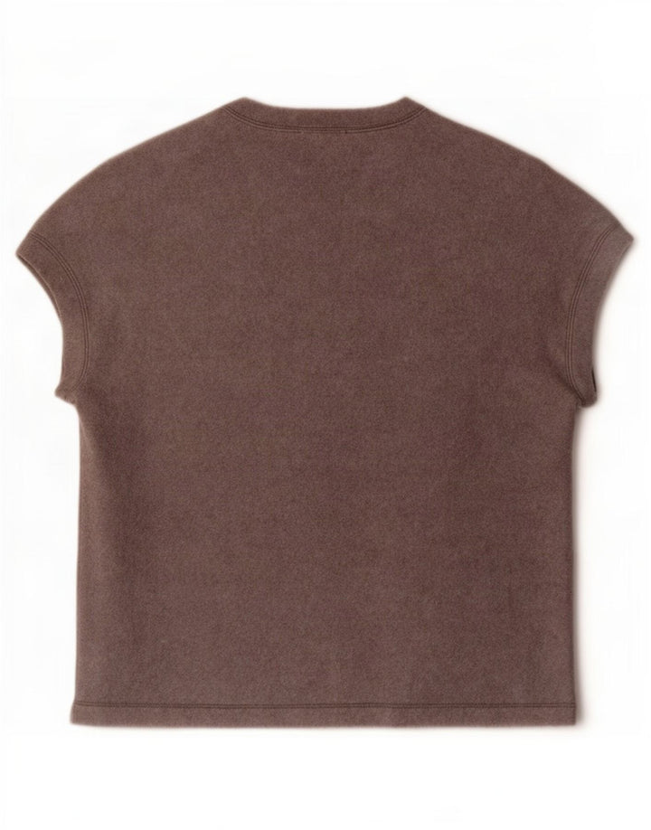 T-shirt da donna Zara Top UK 14 acrilico grigio medio