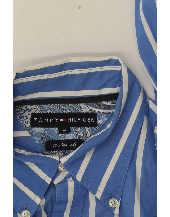 Camicia da uomo Tommy Hilfiger gessato blu medio
