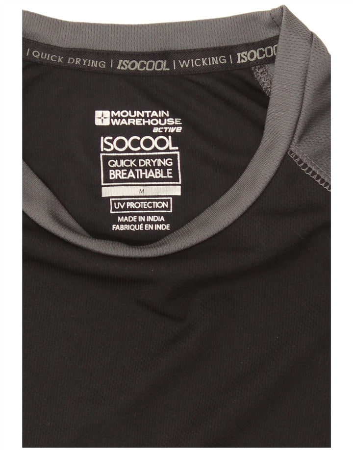 T-shirt da uomo Mountain Warehouse Top color block nero medio