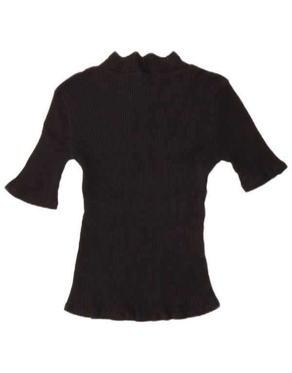 T-shirt Zara da donna Top UK 14 grande nera