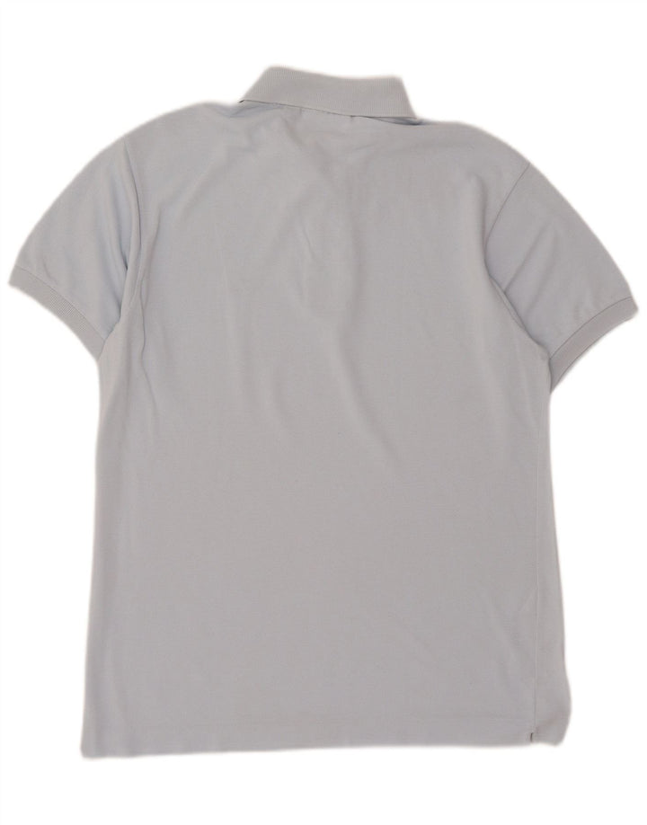 LACOSTE Mens Classic Fit Polo Shirt Size 4 Medium Blue Cotton