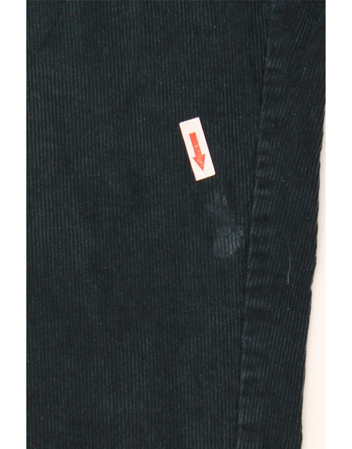 Pantaloni di velluto a coste regolari dritti da uomo Marks & Spencer W36 L29 verdi
