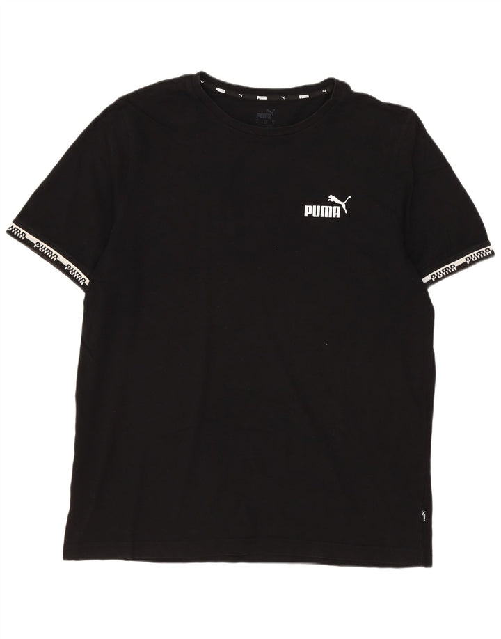 T-shirt grafica da uomo Puma Large nera
