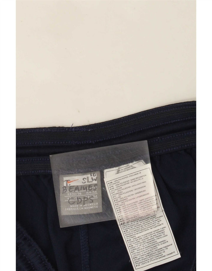Pantaloncini sportivi da uomo Nike Large in poliestere a righe blu navy