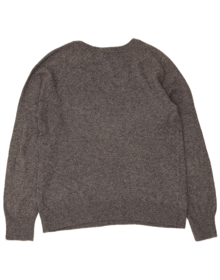 Maglione ZARA da donna con scollo a barca UK 14 Grigio medio