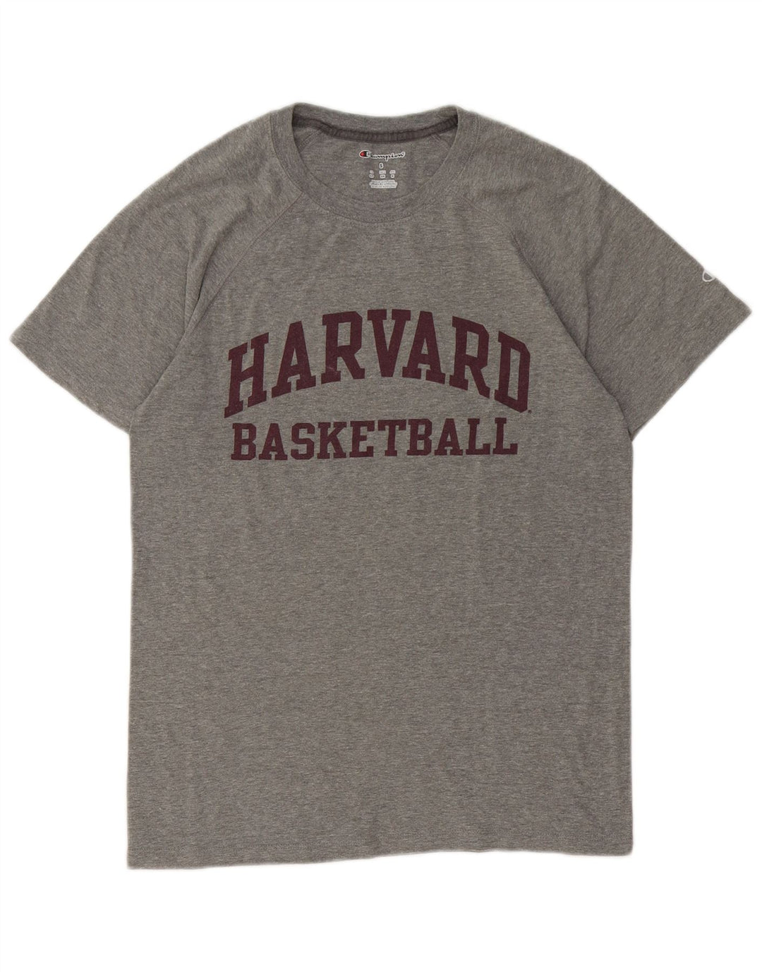 CHAMPION T-shirt grafica da uomo Harvard Top grigio medio chiazzato