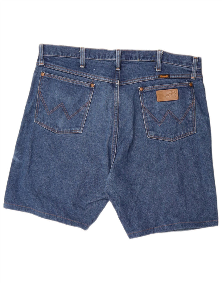 Pantaloncini di jeans da uomo WRANGLER W38 XL cotone blu