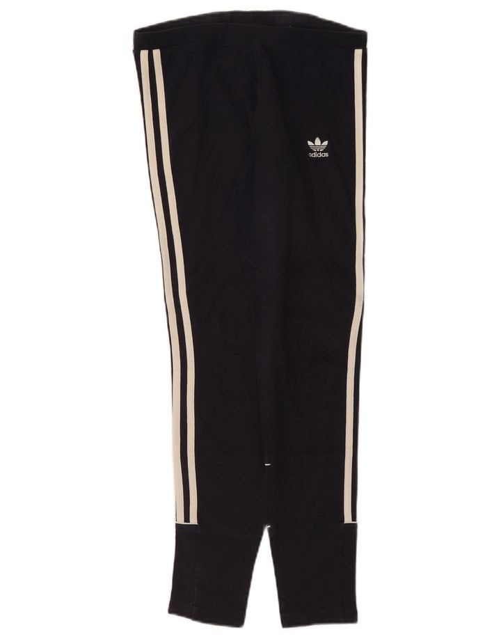 Leggings Adidas da donna UK 8 Small in cotone blu navy