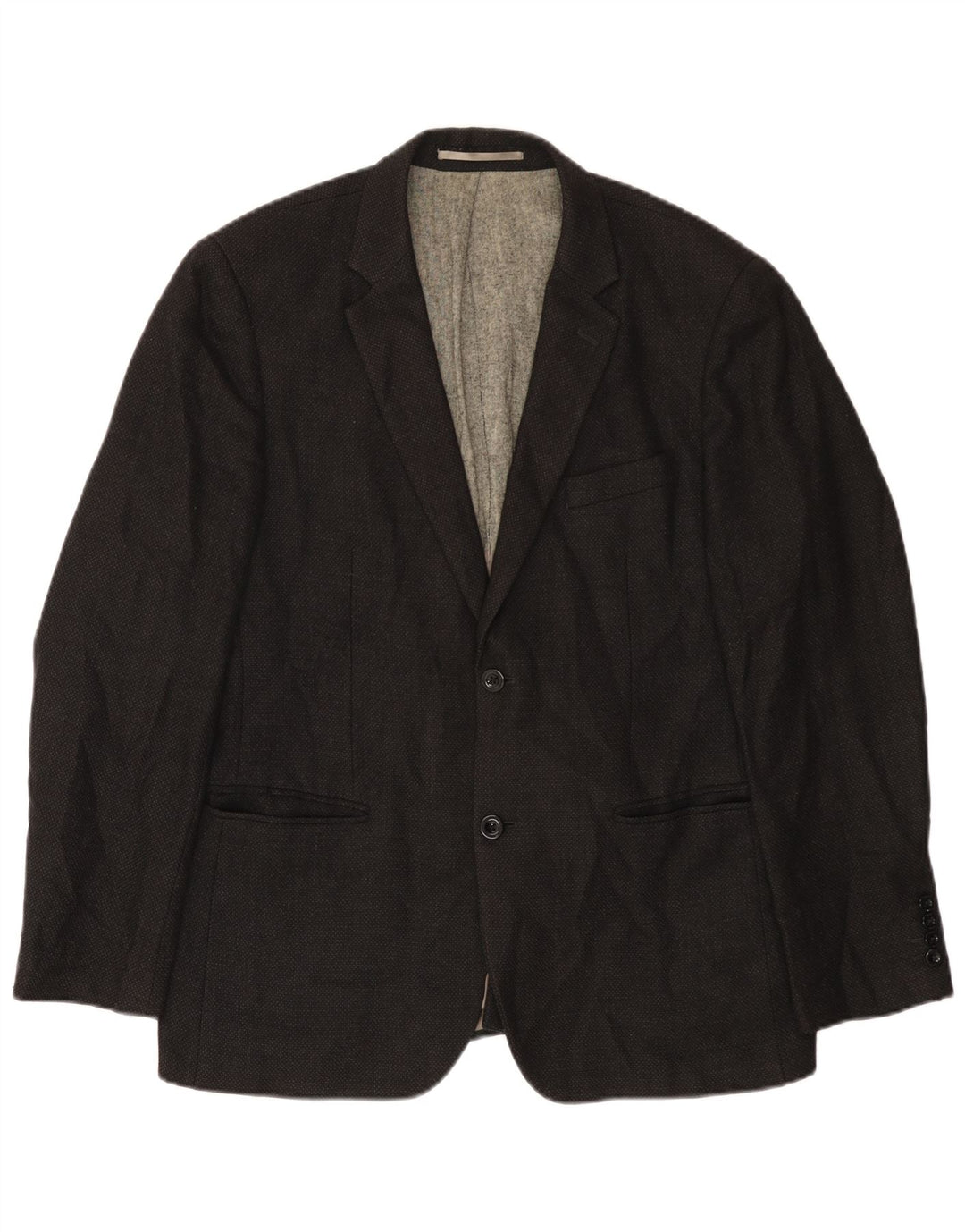 Giacca blazer da uomo a 2 bottoni Dkny UK 38 lana nera media