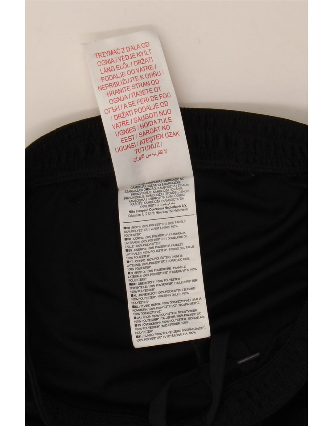 Pantaloncini sportivi Nike da ragazzo Dri Fit 10-11 anni medio poliestere nero