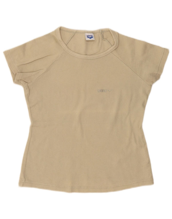 Maglietta da donna Arena Top EU 34 XS Cotone beige