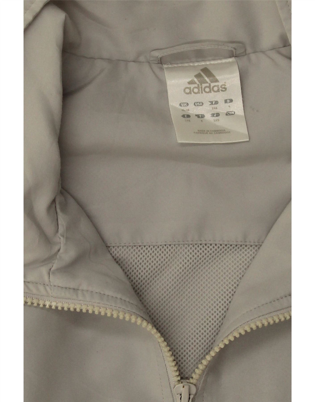 Giacca da tuta da uomo Adidas UK 46/48 XL Poliestere grigio