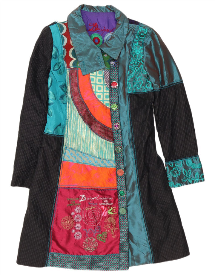 Desigual Soprabito grafico da donna EU 40 Patchwork medio multicolore