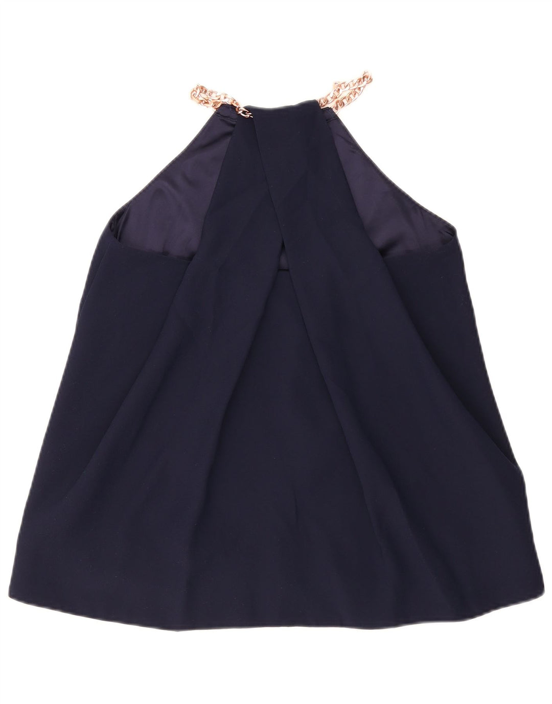 Canottiera da donna Ted Baker taglia 2 piccola in poliestere blu navy