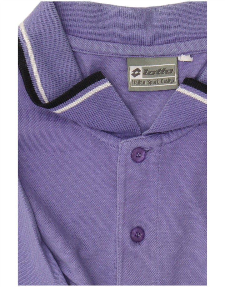 Polo da uomo Lotto grande viola