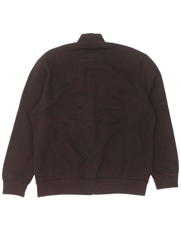 Giacca da ginnastica grafica da uomo Umbro 2XL in cotone color block nero