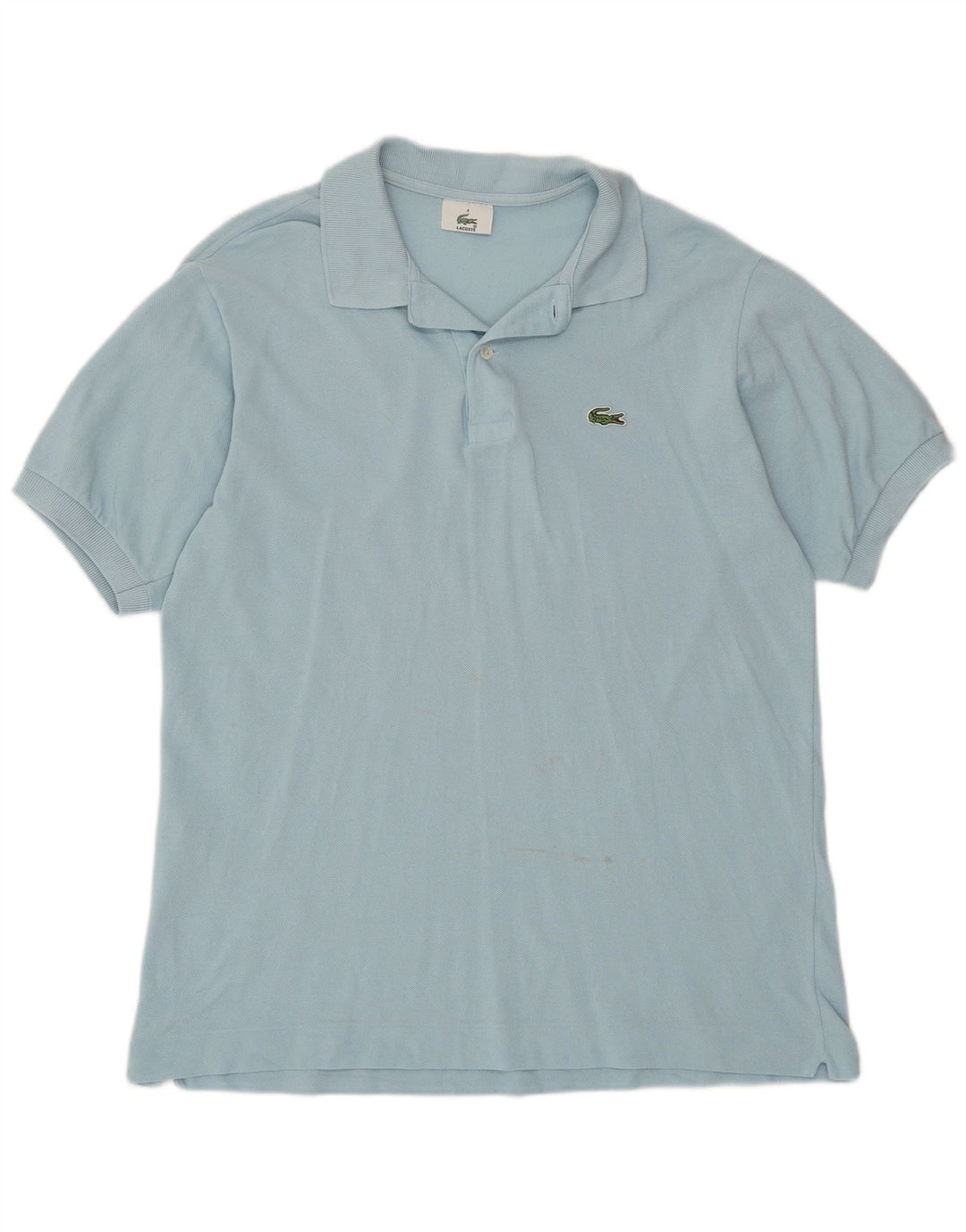 Polo da uomo Lacoste taglia 4 in cotone blu medio
