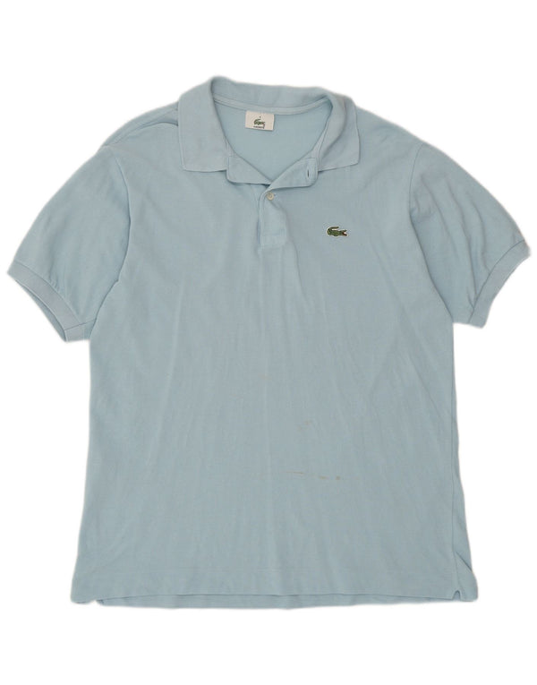 Polo da uomo Lacoste taglia 4 in cotone blu medio