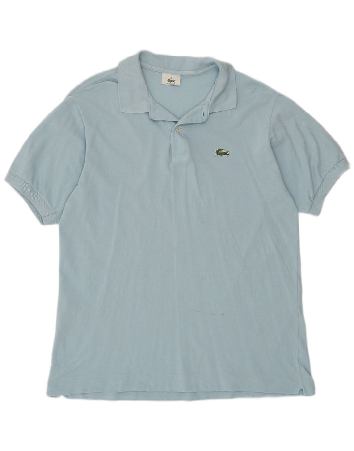 Polo da uomo Lacoste taglia 4 in cotone blu medio