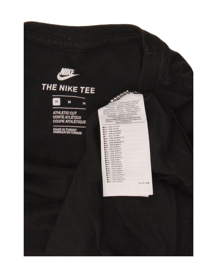 T-shirt Nike da uomo dal taglio atletico, cotone medio nero