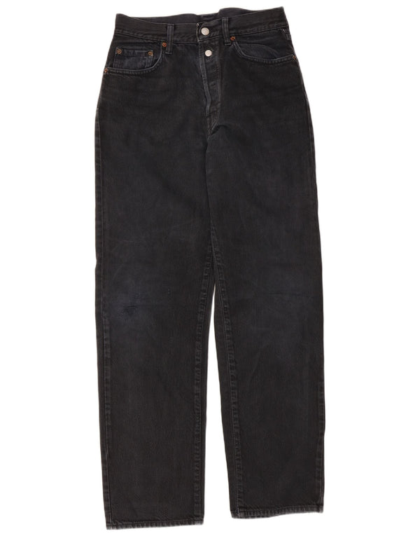 Jeans affusolati a vita alta da donna Replay W28 L30 neri