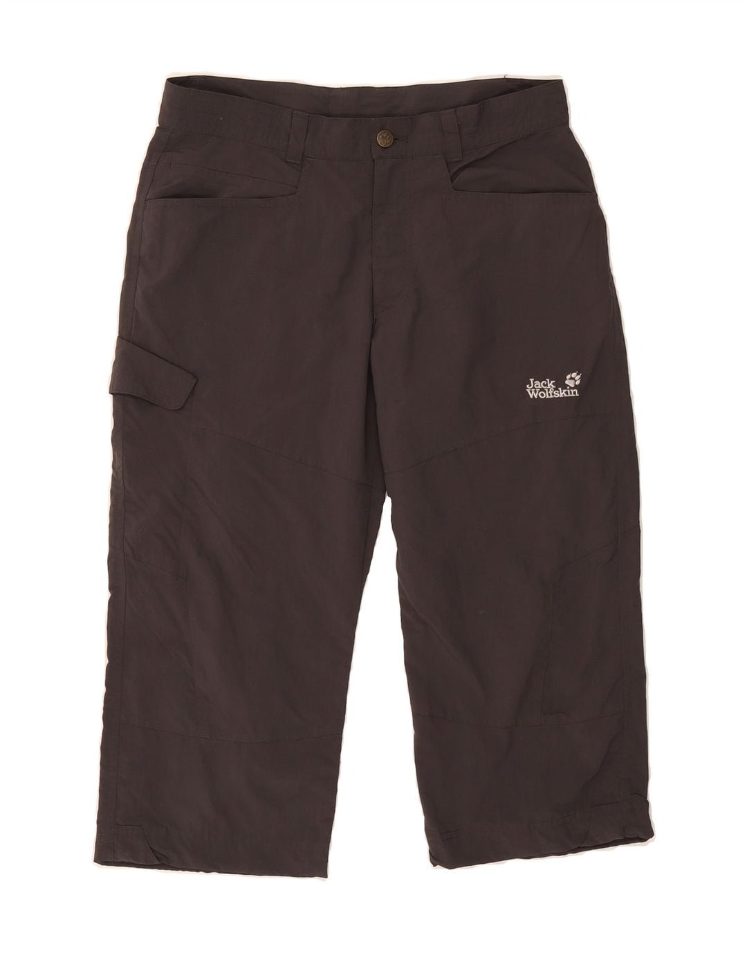 JACK WOLFSKIN Womens Regular Fit Cargo Capri Trousers W36 L19 Grey Vintage Jack Wolfskin and Second-Hand Jack Wolfskin from Messina Hembry 