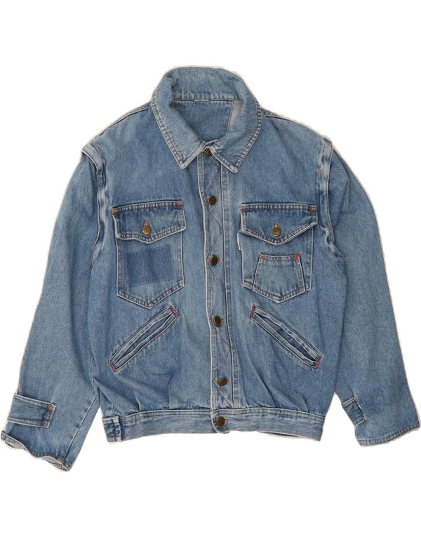 CASUCCI Womens Denim Jacket UK 16 Large Blue