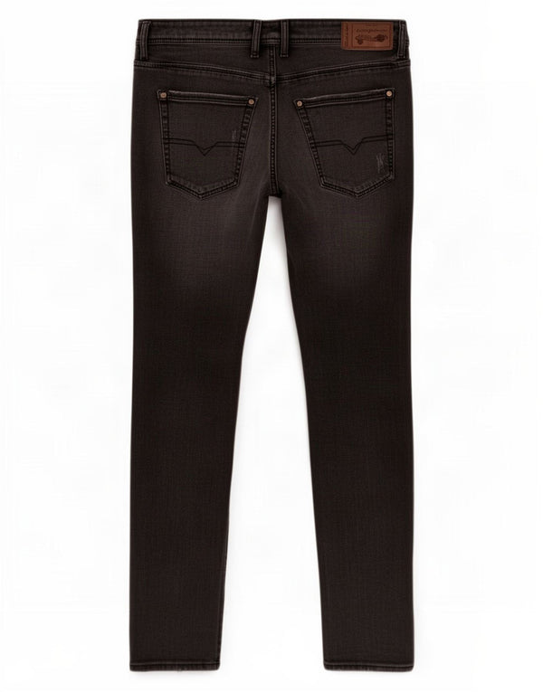 Diesel Uomo Krayver Regular Carrot Slim Jeans W34 L32 Cotone Nero