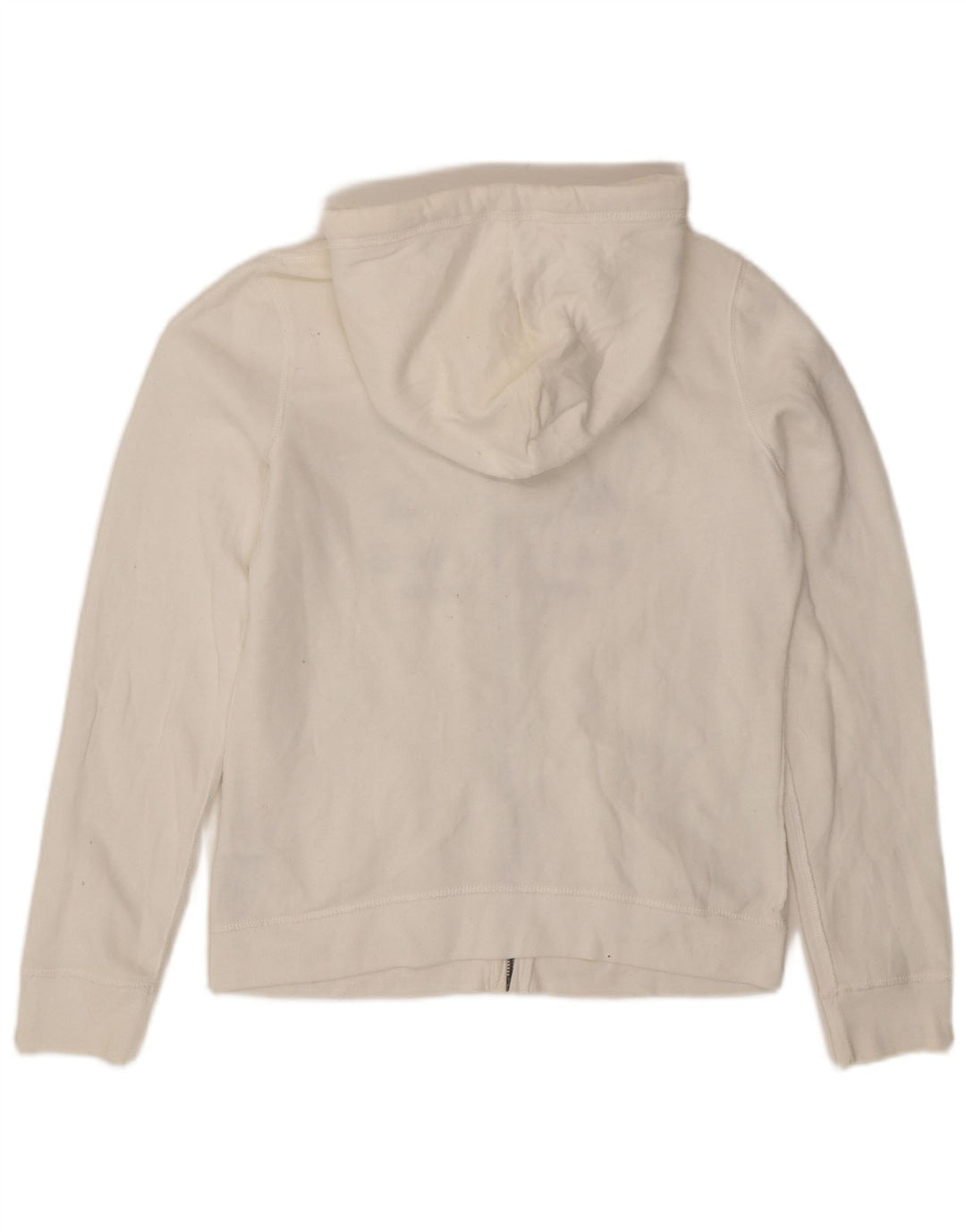 GILLY HICKS Maglione con cappuccio e zip grafica Sydney da donna UK 16 Large Bianco