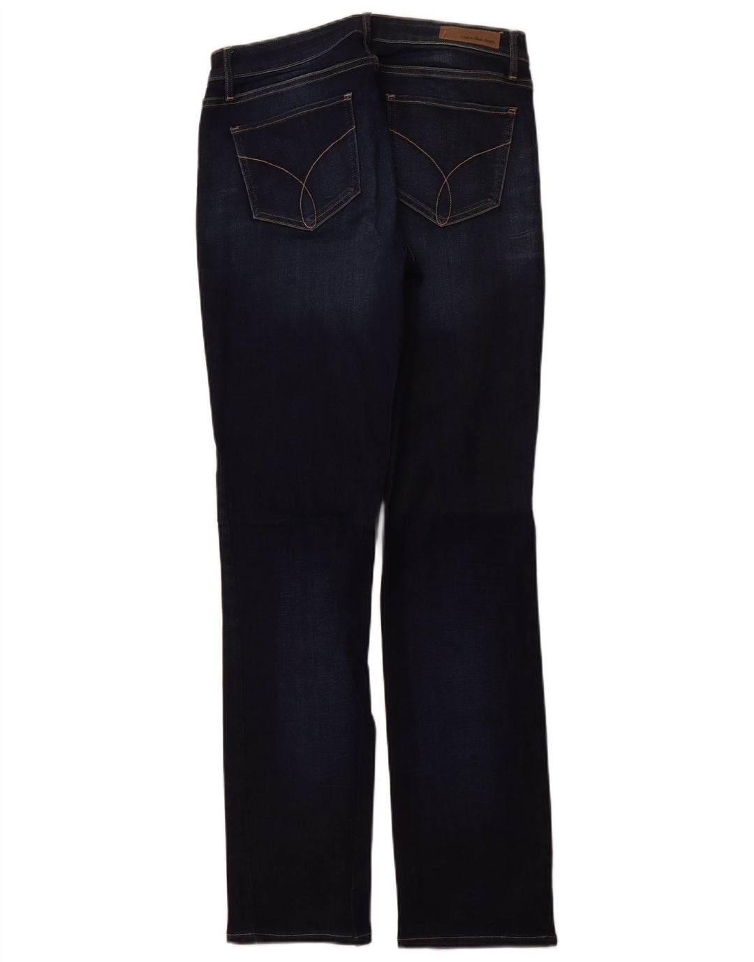 Jeans dritti da donna Calvin Klein W29 L32 cotone blu navy