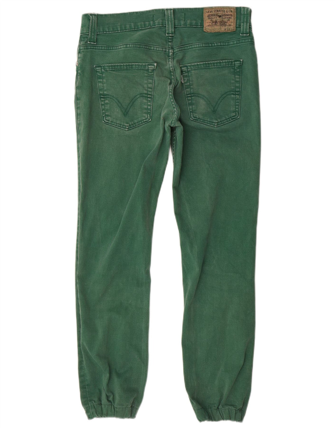 LEVI'S Uomo 511 Joggers Jeans Slim W32 L29 Cotone Verde