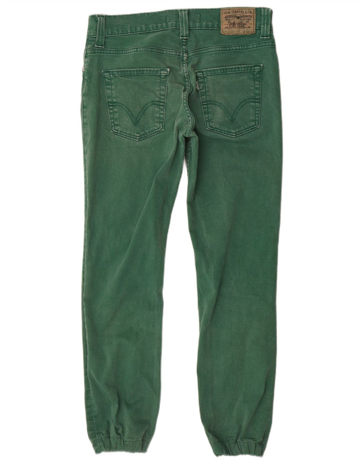 LEVI'S Uomo 511 Joggers Jeans Slim W32 L29 Cotone Verde