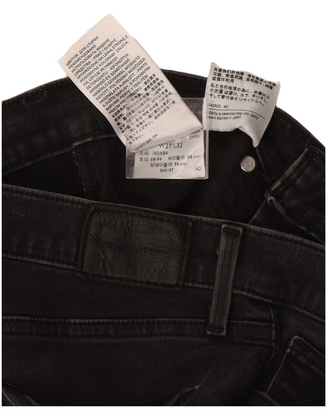 Levi's Donna 312 Shaping Slim Jeans W27 L32 Cotone Grigio