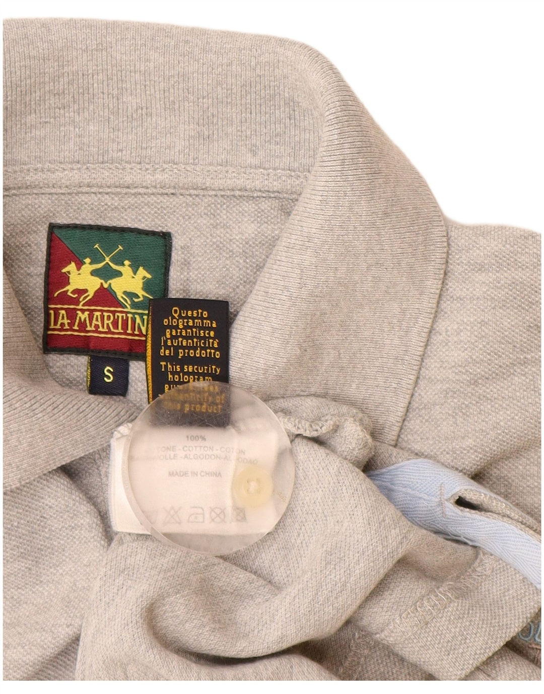 Polo Uomo La Martina Small Grigio Cotone