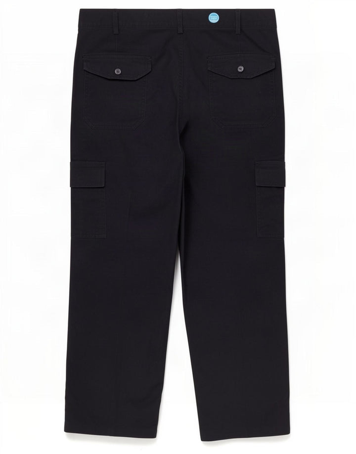 Pantaloni cargo dritti da uomo Dickies W34 L26 poliestere blu navy
