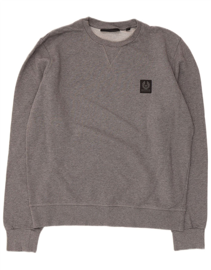 Felpa da donna Belstaff Jumper UK 20 2XL Cotone grigio