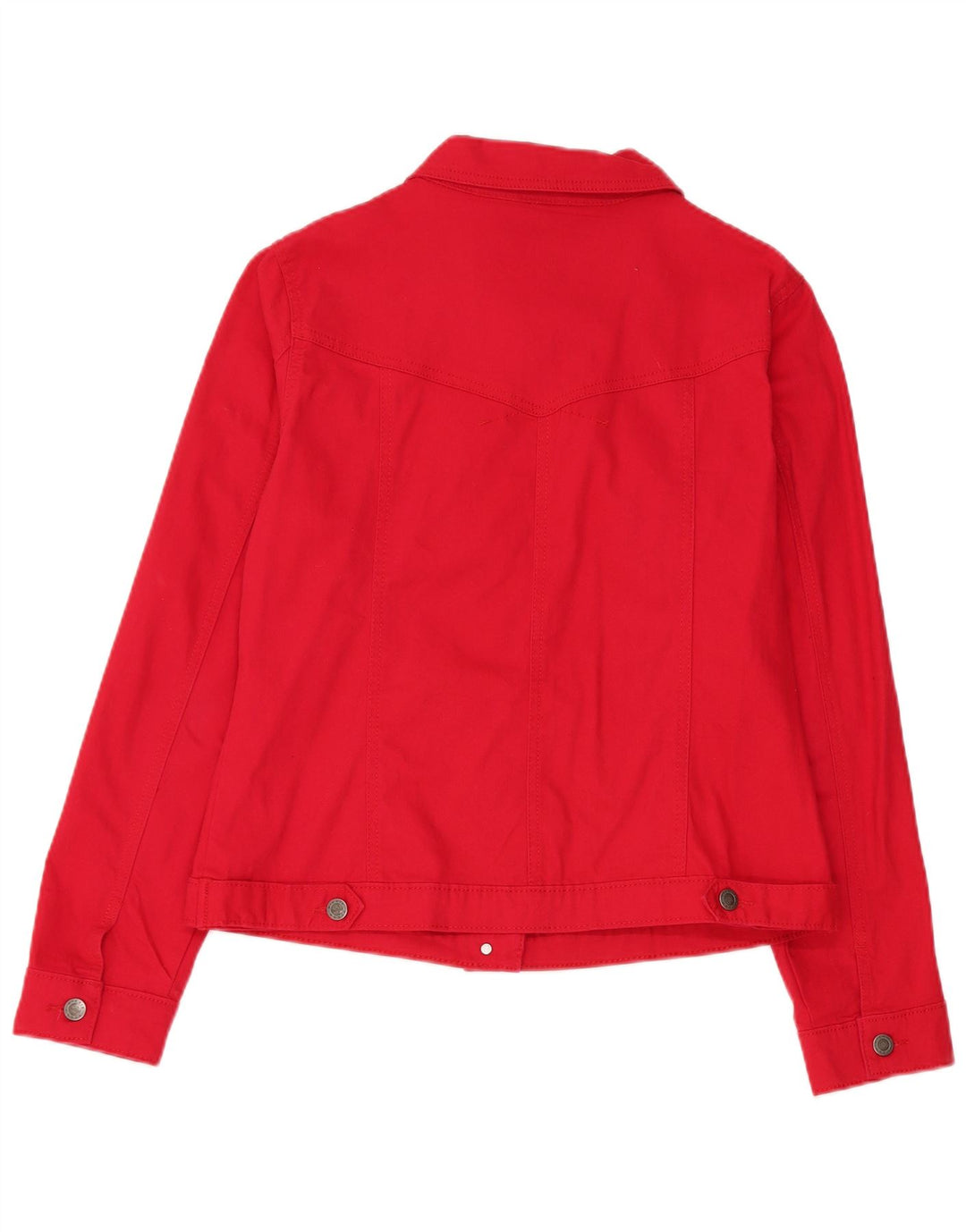 Giacca di jeans da donna Lee UK 16 grande cotone rosso