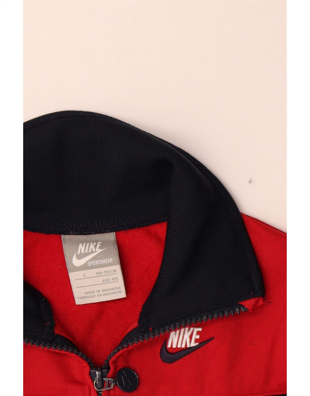 Giacca da ginnastica grafica Nike da ragazzo, 4-5 anni, piccola, colore rosso