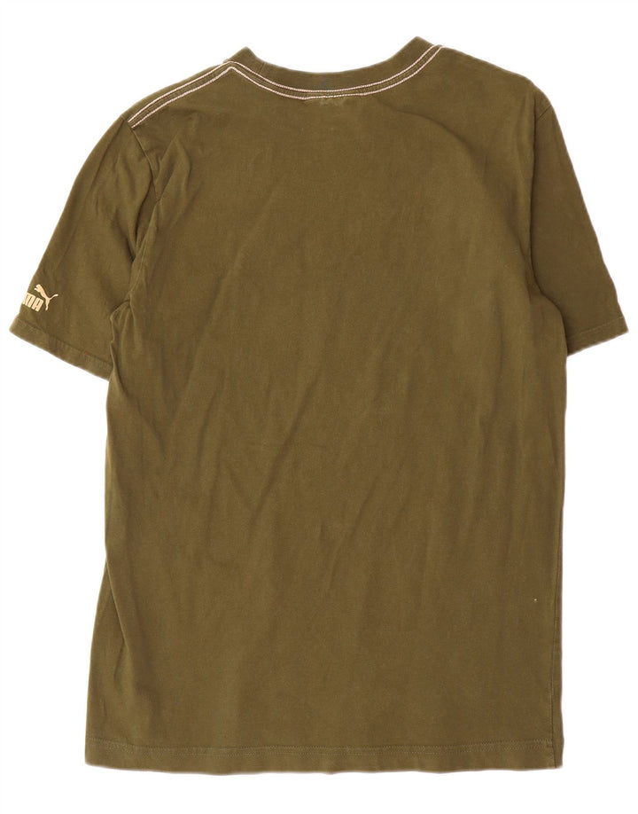 T-shirt grafica da uomo Puma media cachi