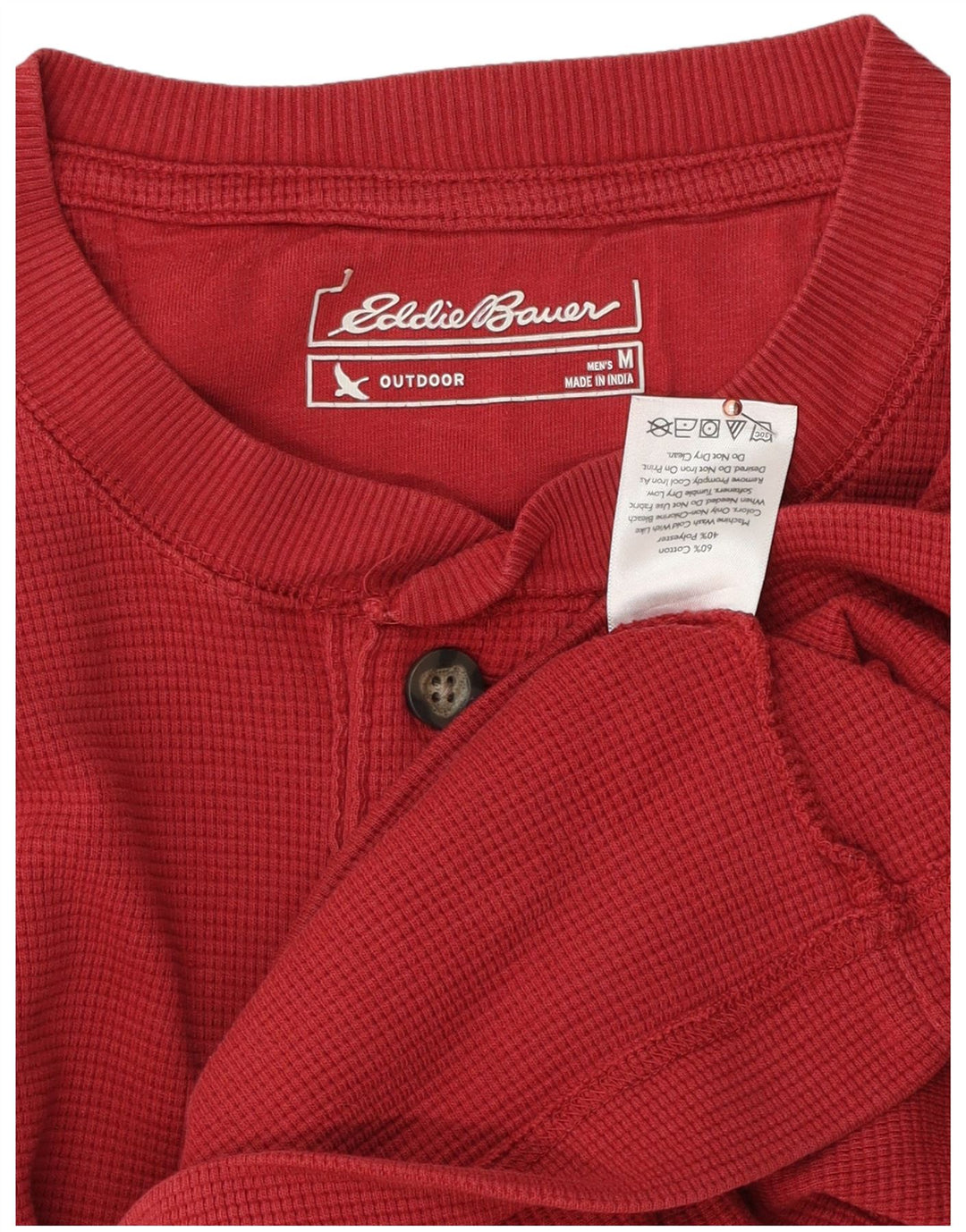 T-shirt da uomo EDDIE BAUER Top rosso medio in cotone