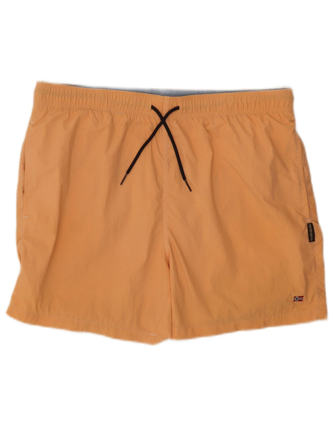 Pantaloncini da bagno da uomo Napapijri grandi arancione in poliammide