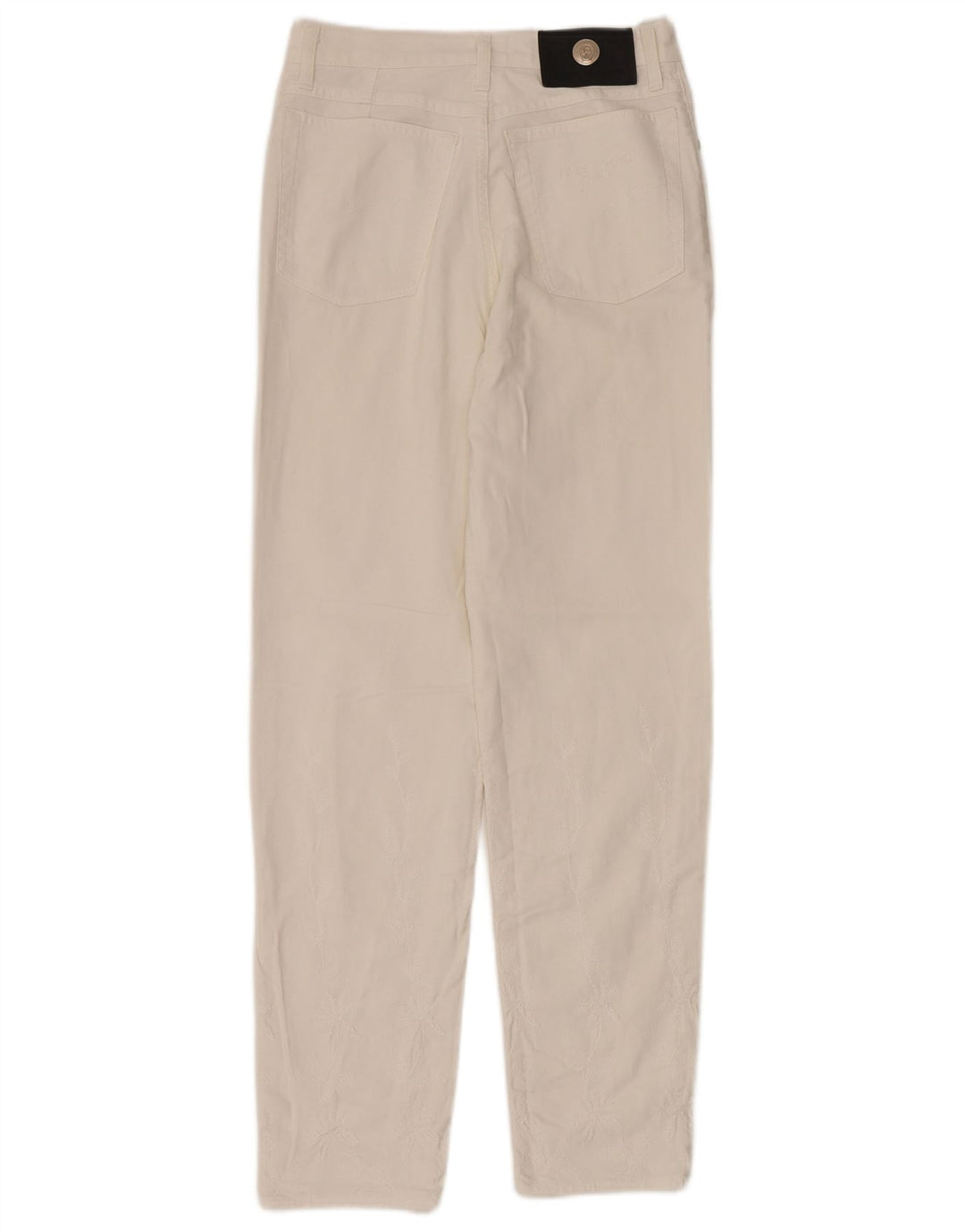 LAURA BIAGIOTTI Jeans dritti da donna W28 L30 Cotone bianco