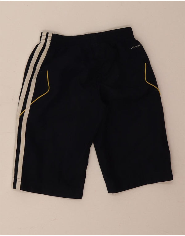 Pantaloncini sportivi Adidas Climalite da ragazzo 2-3 anni in poliestere blu navy