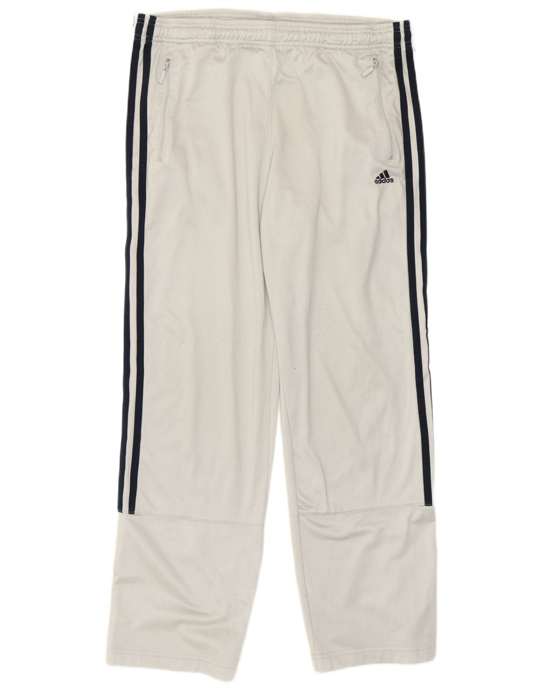 Pantaloni da tuta da uomo Adidas Large in poliestere grigio